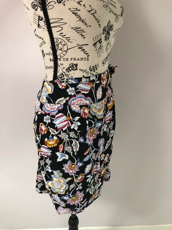 🖤 Falda drapeada floreada – Promod – T. 40 – Muy buen estado – photo 5